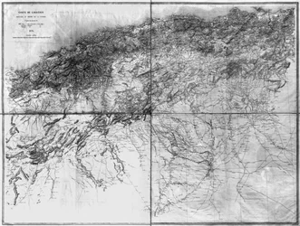 Mapa de Argelia, 1876